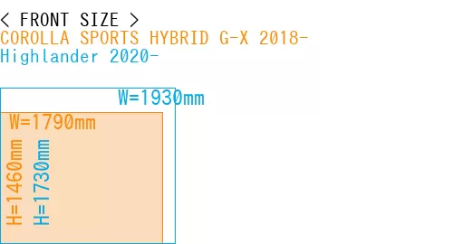 #COROLLA SPORTS HYBRID G-X 2018- + Highlander 2020-